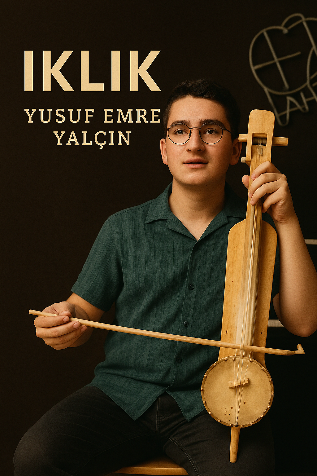 Iklık çalgısı çalan genç ıklık sanatçısı Yusuf Emre Yalçın